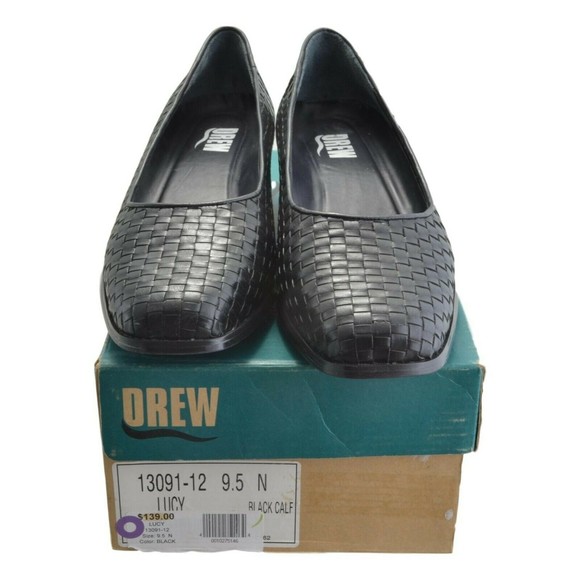 DREW | Shoes | Drew Shoes Lucy Woven Black Leather Slip On  display picture 1
